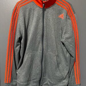 Adidas ClimaWarm Jacket in Gray and Red